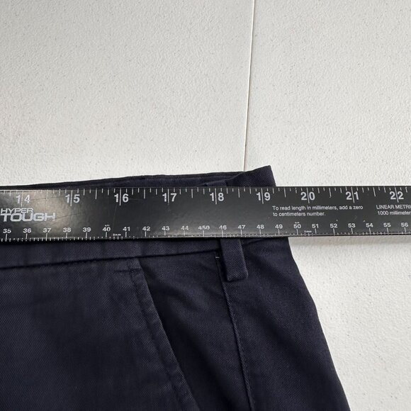 Gap Mens Essential Khaki Athletic Fit Pants 38X32 Navy Blue Cotton Blend Preppy - Picture 4 of 10